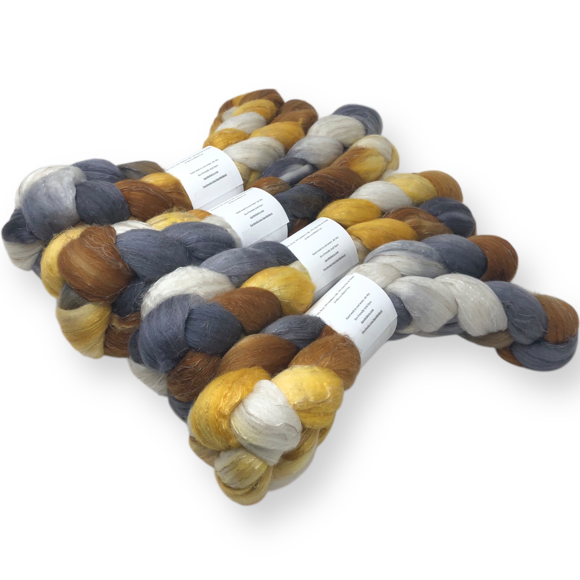 Honey Bear - US grown Wool, Silk and Bast Fiber Blend