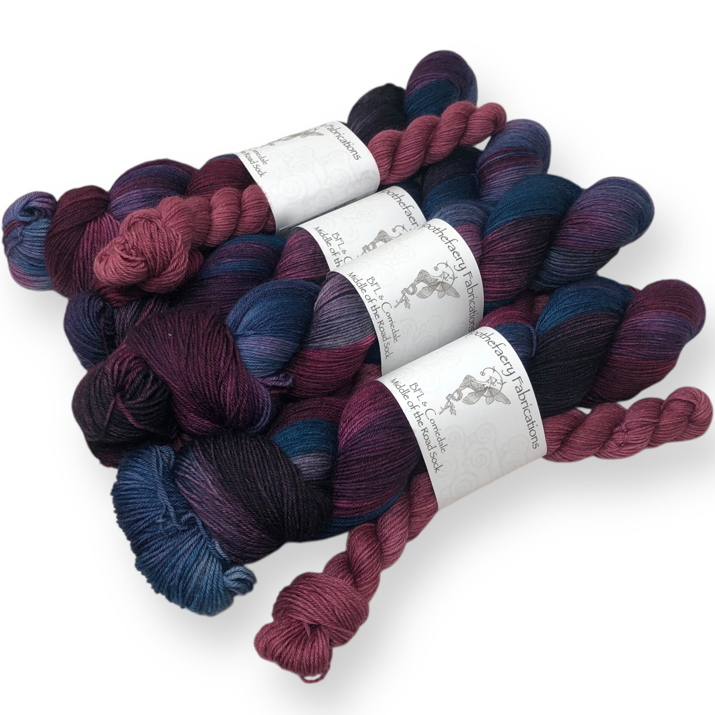 Elderberries - sock yarn with mini, sock set