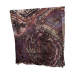 Geode Organic Cotton Mull Shawl - ice dyed couture, one of a kind