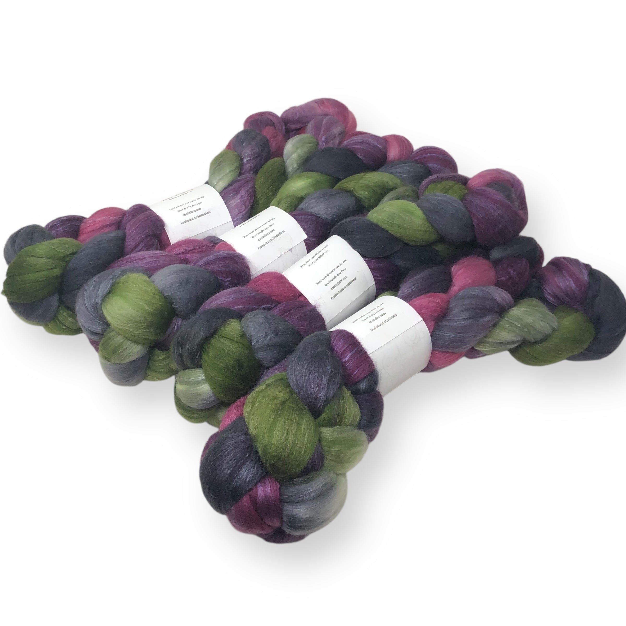 Briar Rose - US grown Fine Wool and Silk Top