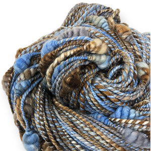 Ice Storm - beehive textured hand spun