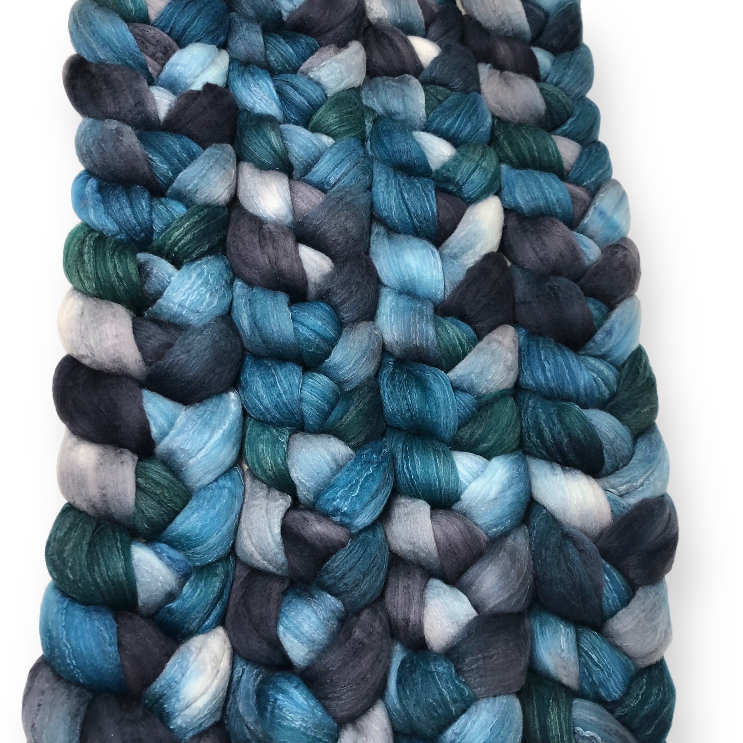 Shadowed - US grown Fine Wool and Silk Top