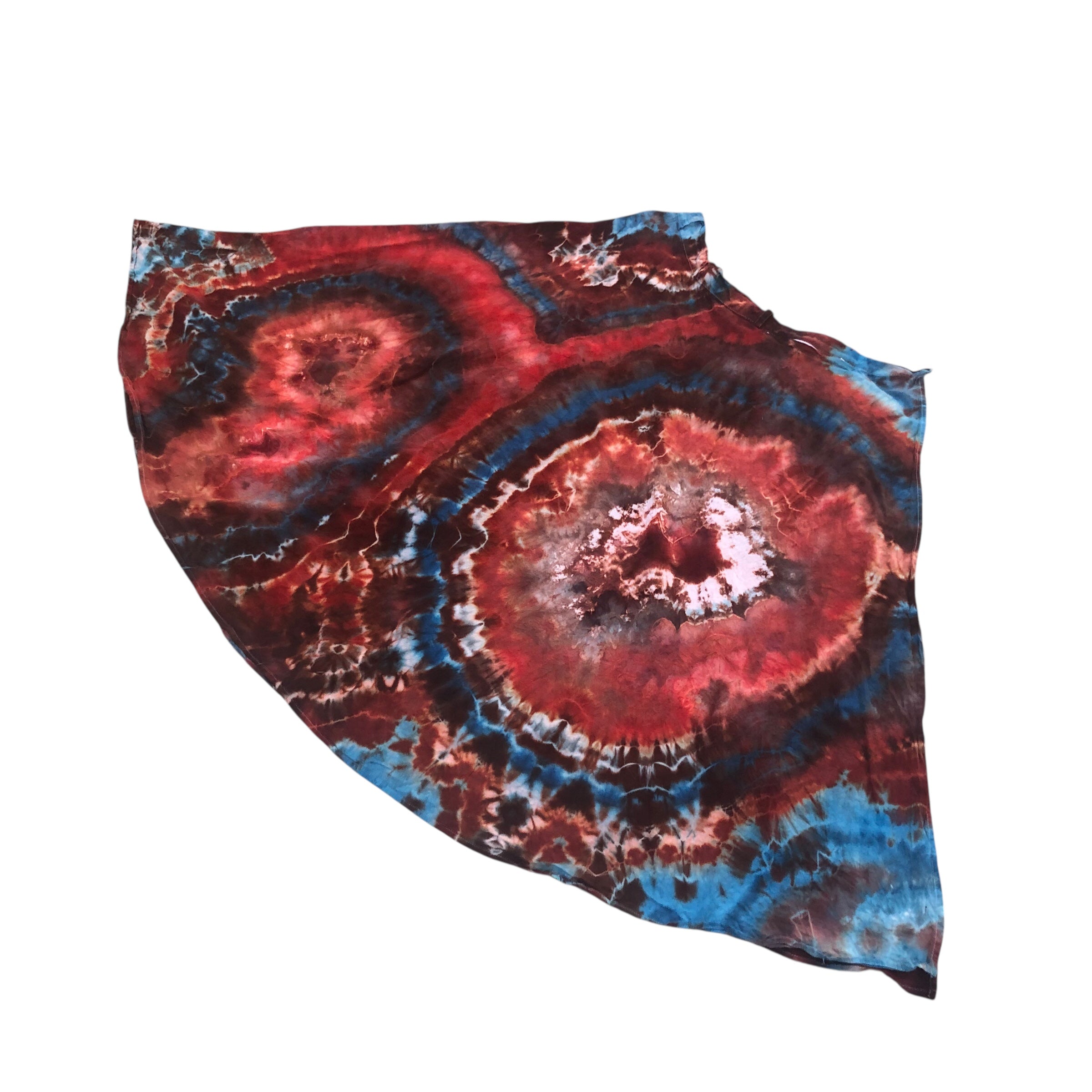 Geode Wrap Skirt - ice dyed couture, one of a kind