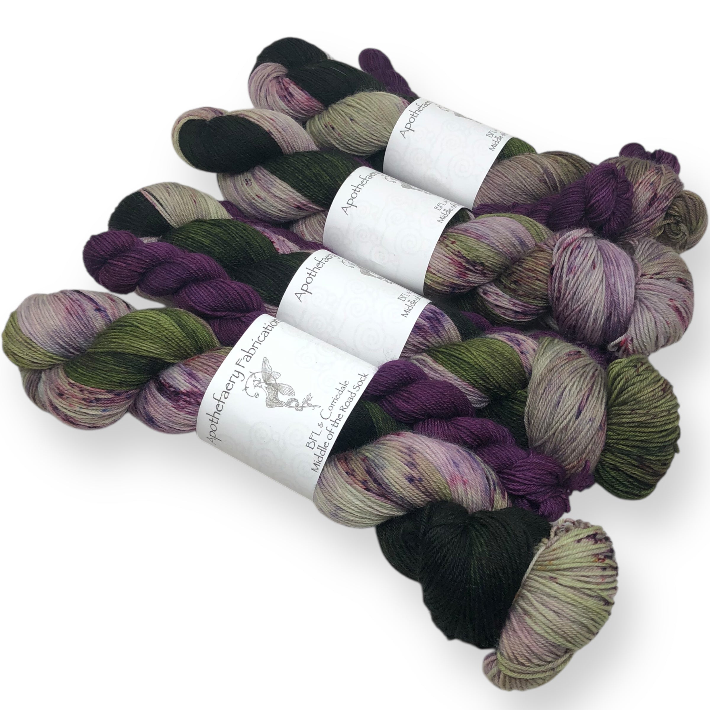 Raspberry Canes - sock yarn with mini, sock set