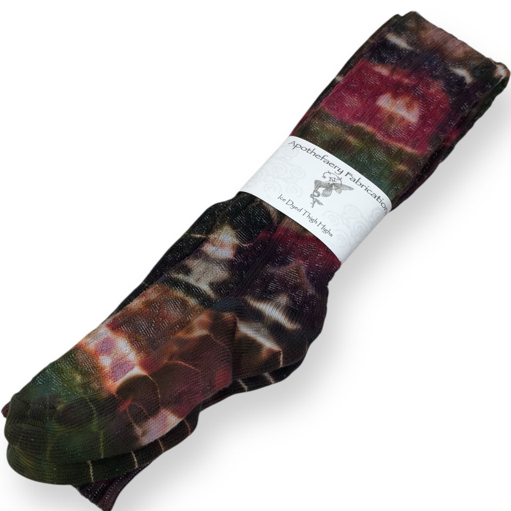 Ice dyed Thigh High socks