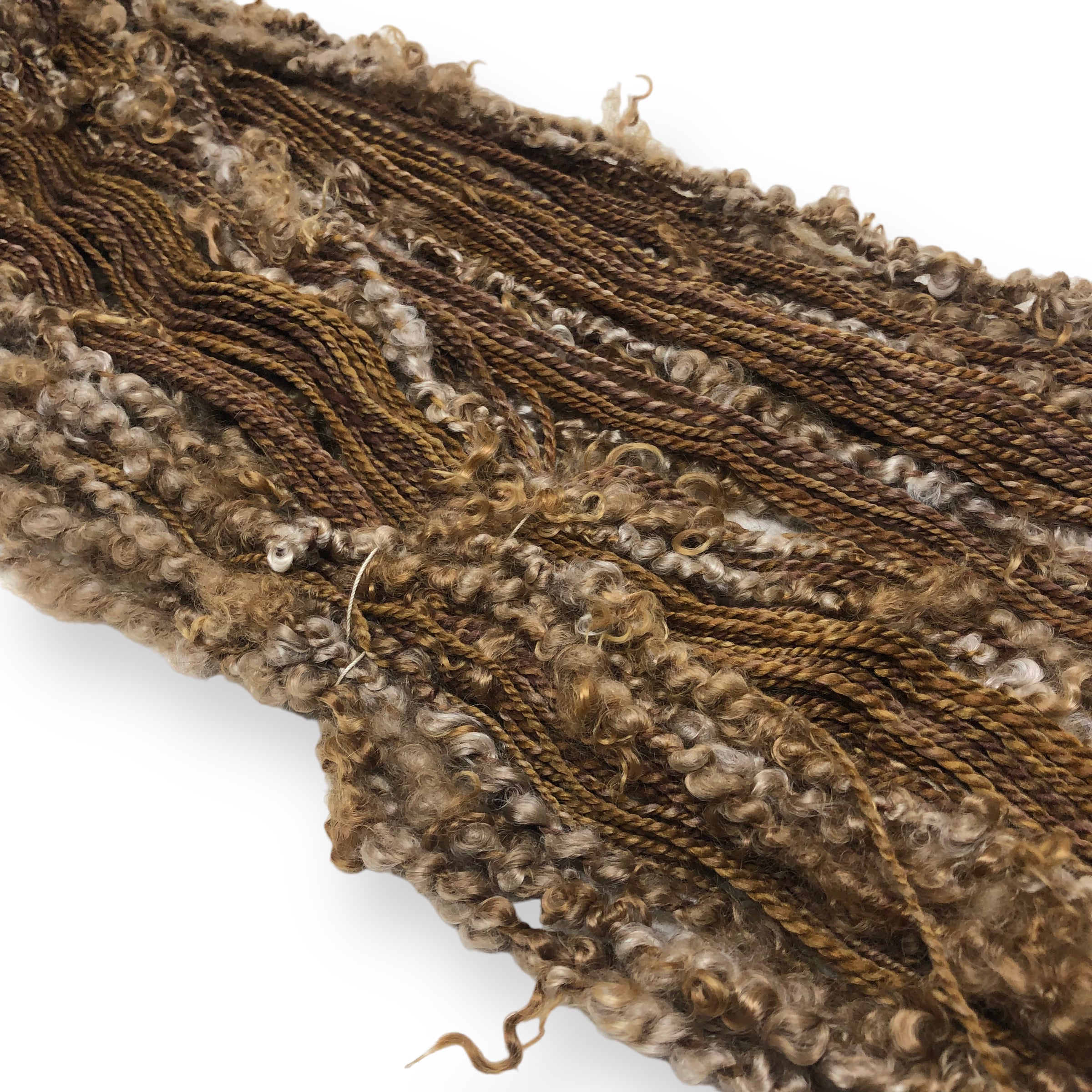Pinto - Mohair textured hand spun