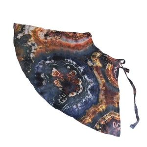 Geode Wrap Skirt - ice dyed couture, one of a kind