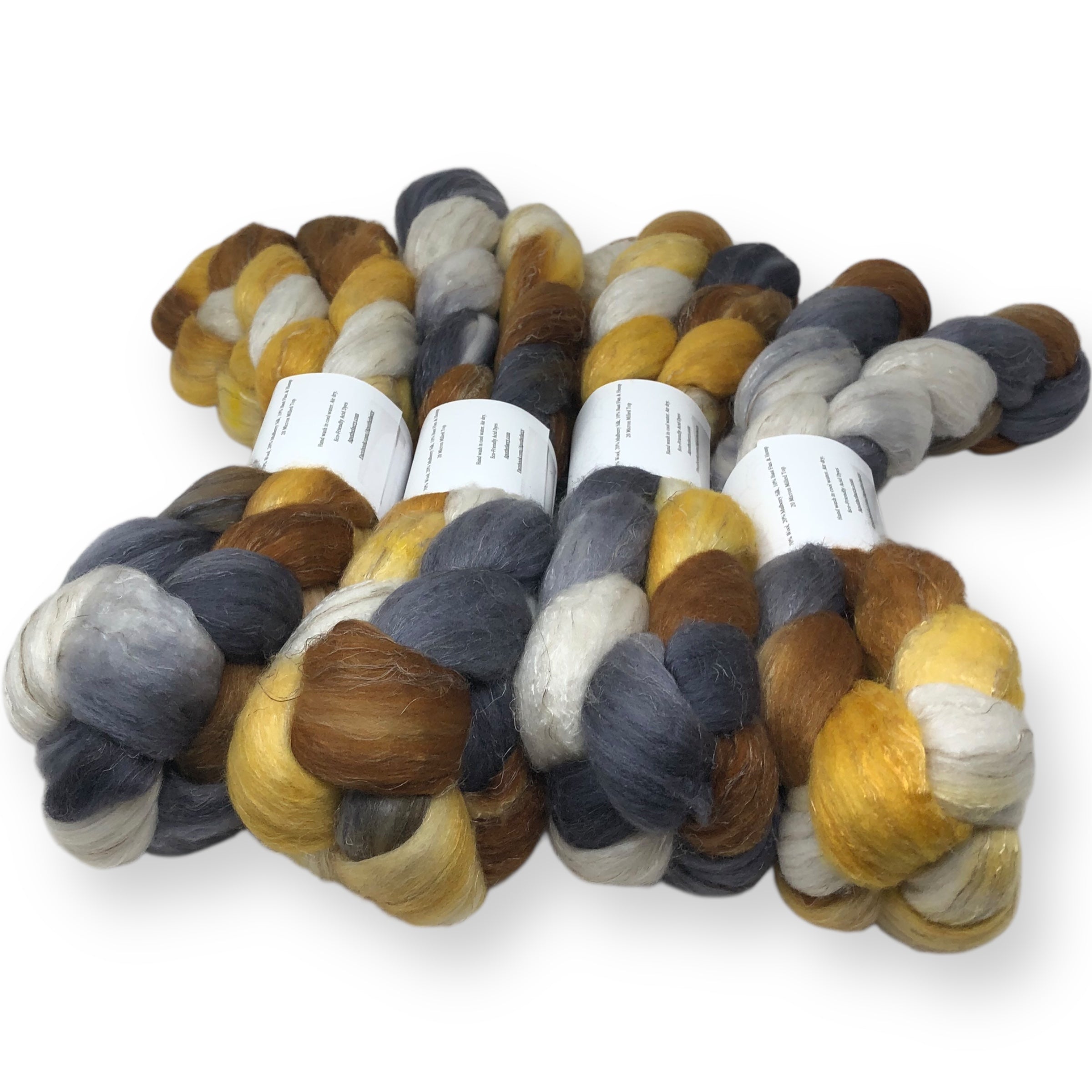 Honey Bear - US grown Wool, Silk and Bast Fiber Blend