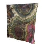 Geode Organic Cotton Mull Shawl - ice dyed couture, one of a kind