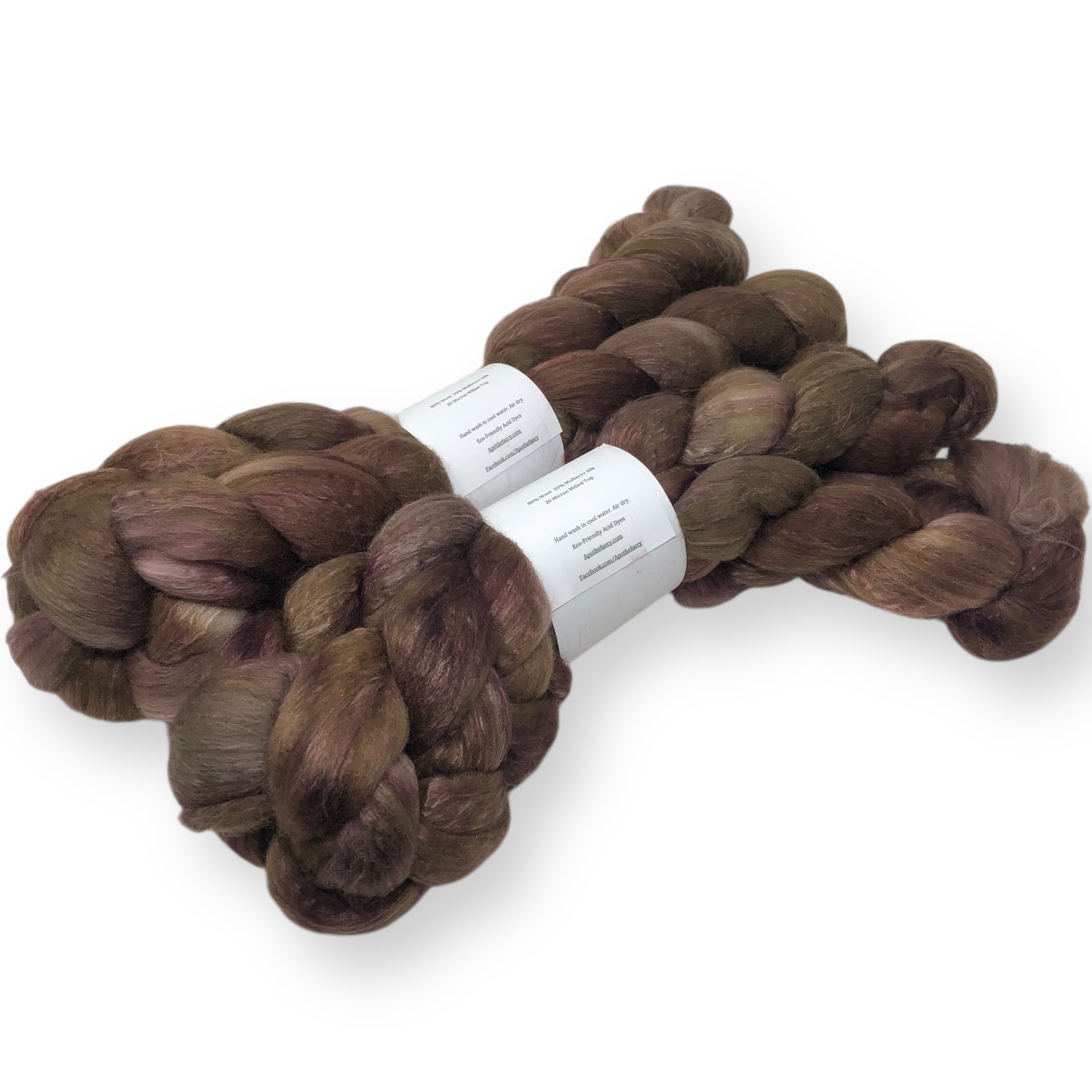 Composted - US grown Fine Wool and Silk Top
