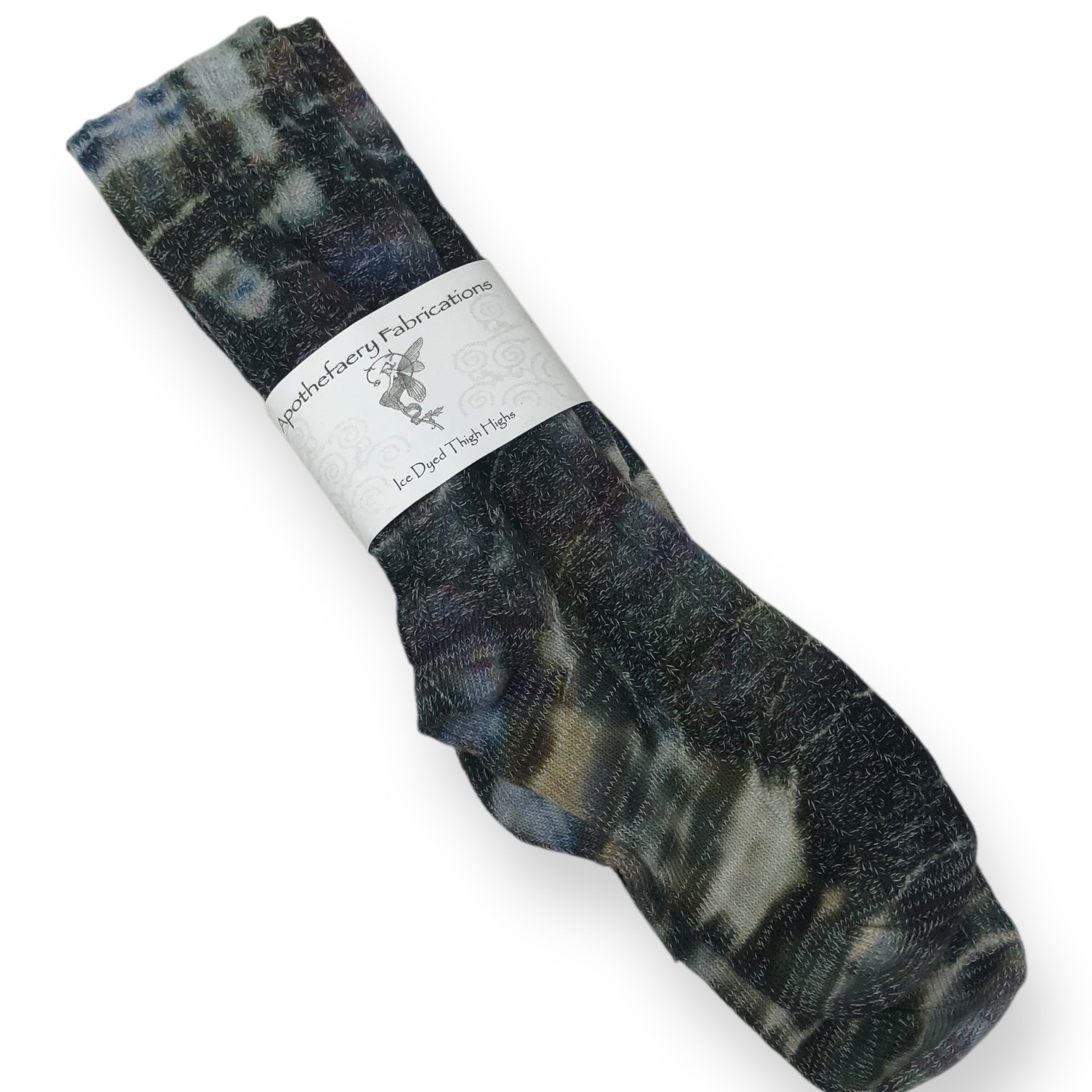Ice dyed Thigh High socks