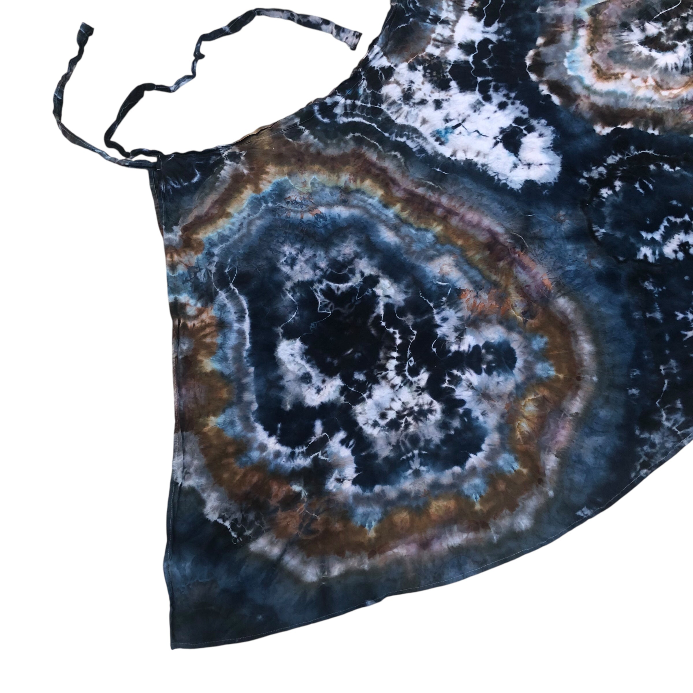 XXL Geode Wrap Skirt - ice dyed couture, one of a kind