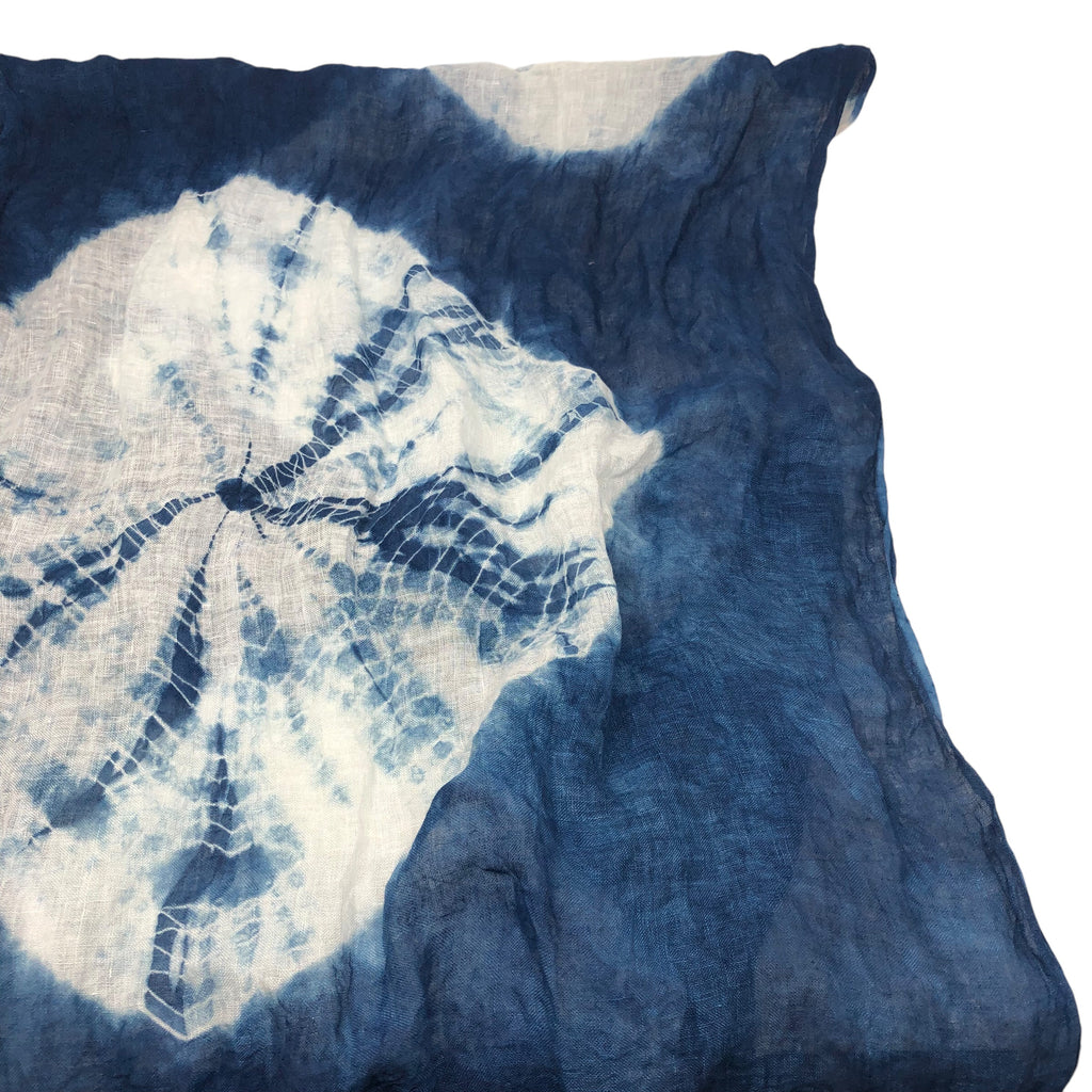 Handwoven Linen Scarf - Te Kumo - plant dyed