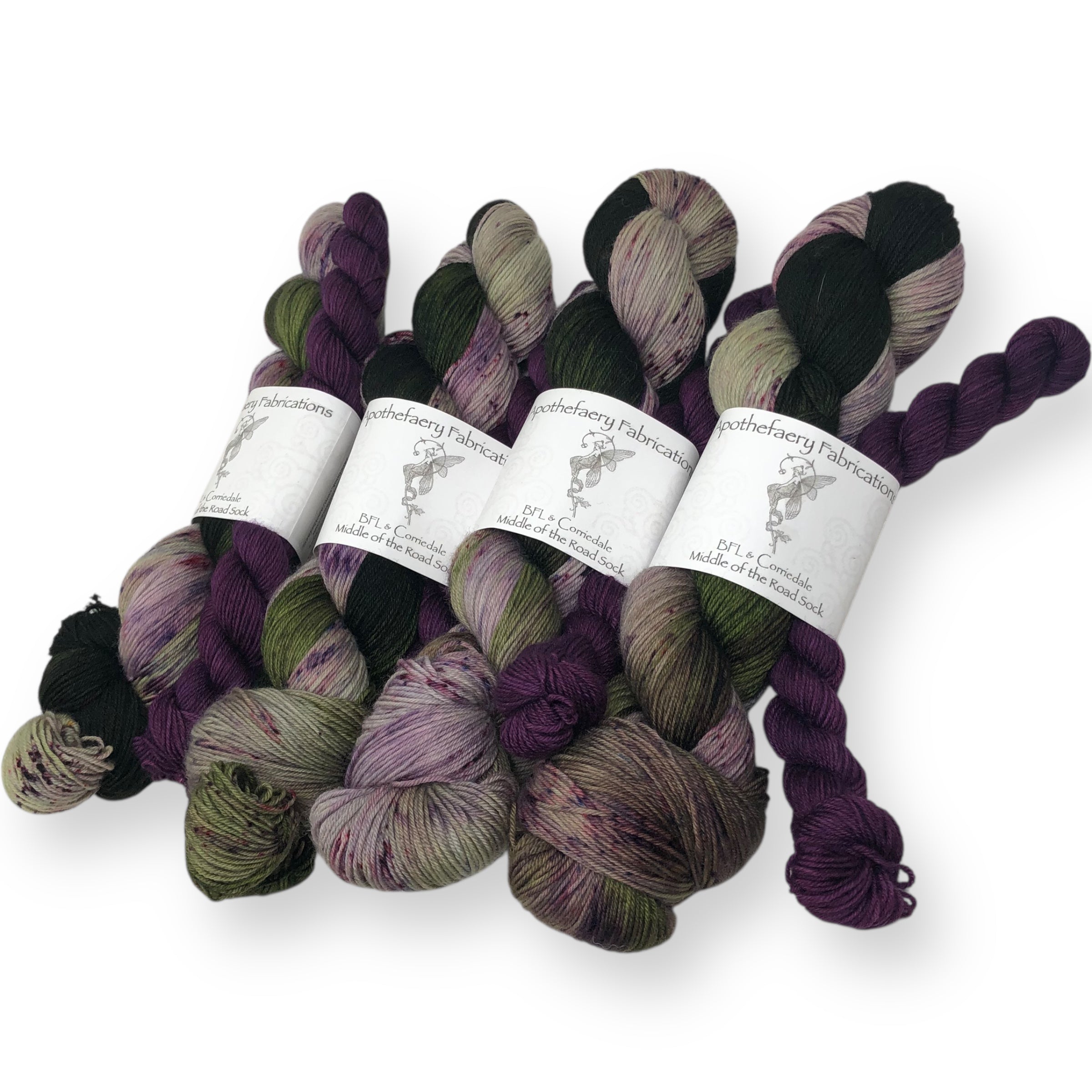 Raspberry Canes - sock yarn with mini, sock set