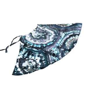 Geode Wrap Skirt - ice dyed couture, one of a kind