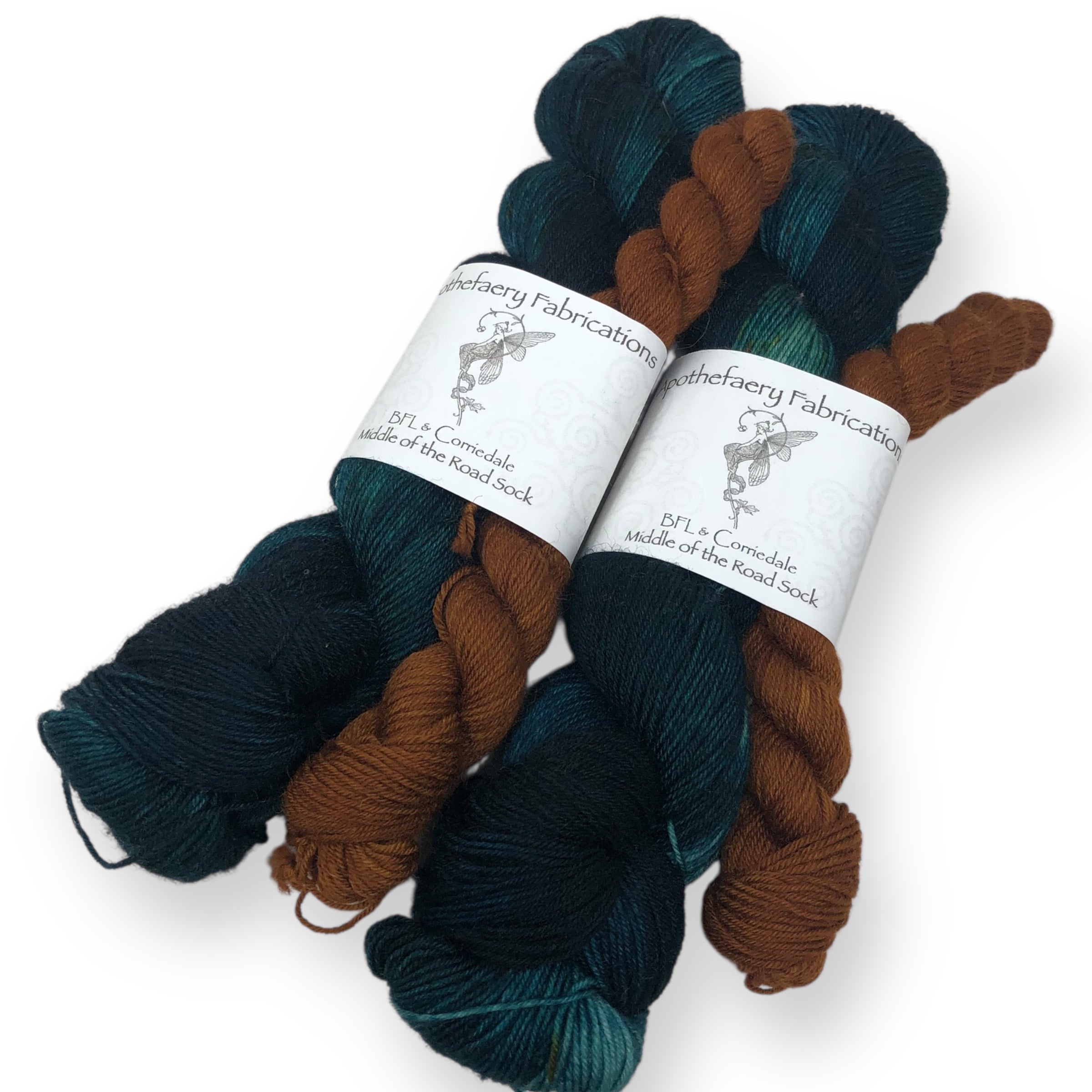 Tidepool (dark version) - sock yarn with mini, sock set