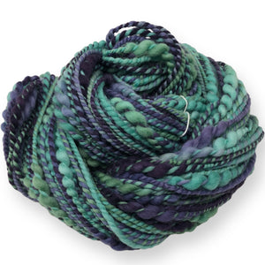 Spiralspun, textured hand spun