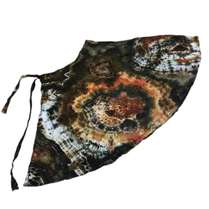 Geode Wrap Skirt - ice dyed couture, one of a kind
