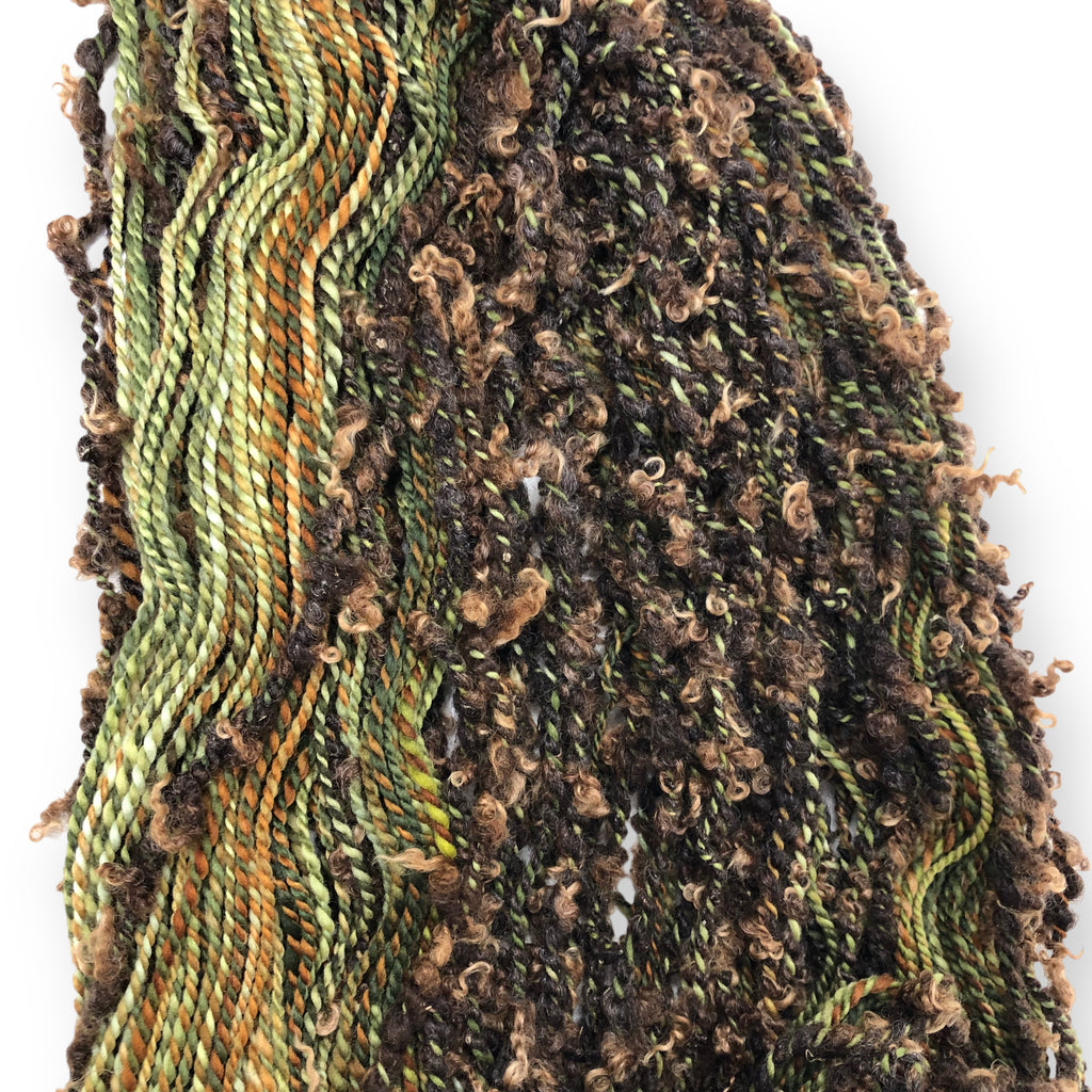 Tree knots - textured hand spun