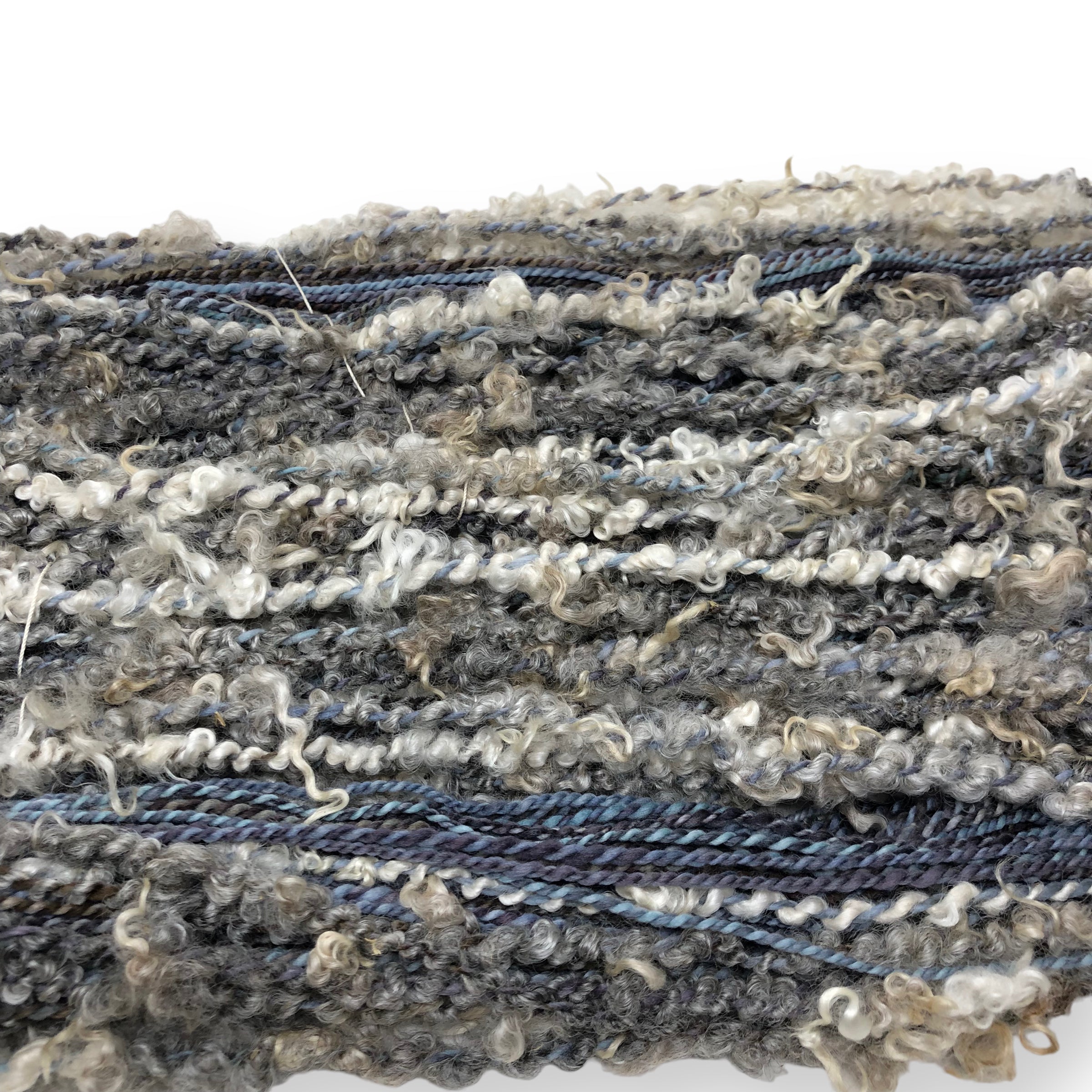Moonlit - lockspun textured hand spun