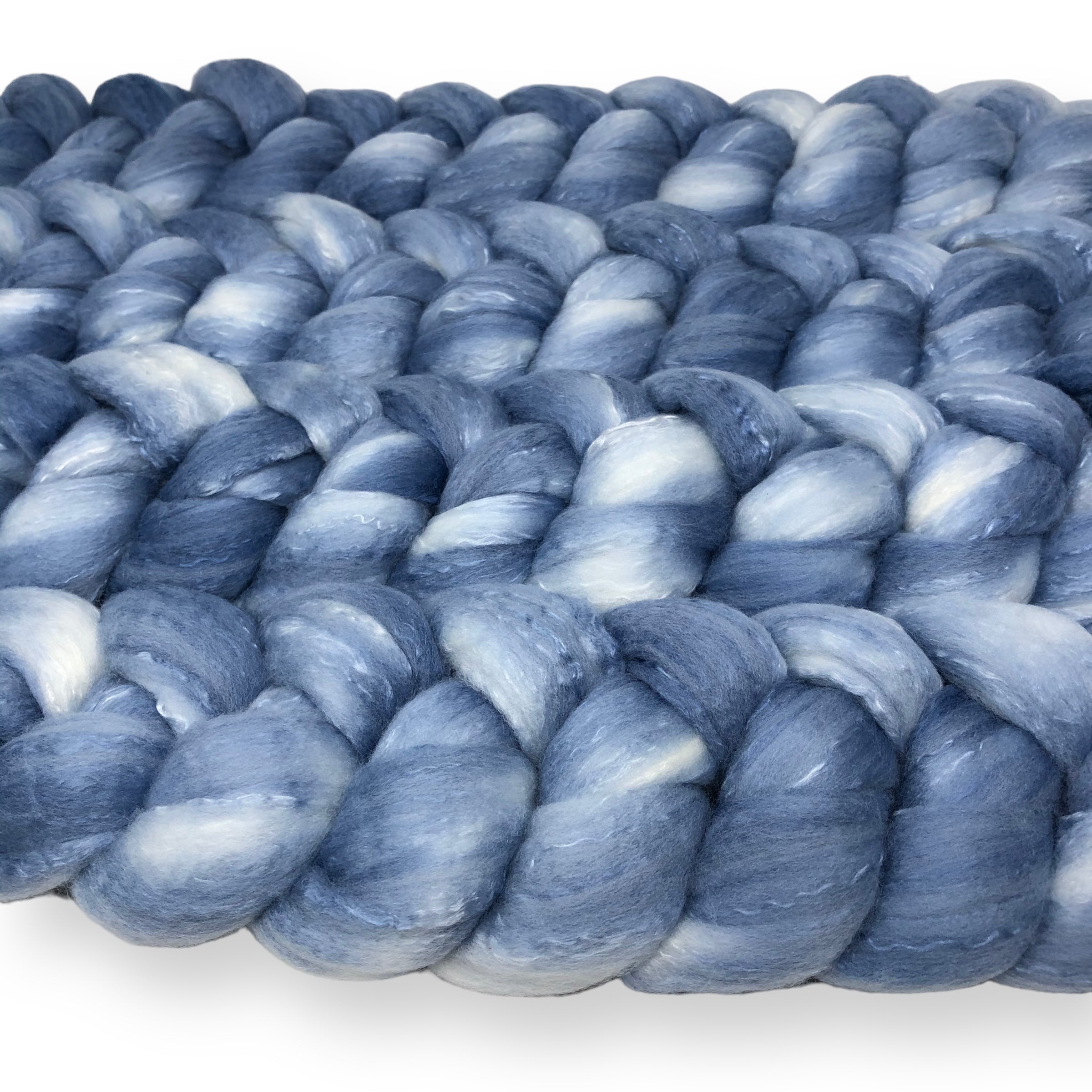 Cloud drift - US grown Fine Wool and Silk Top