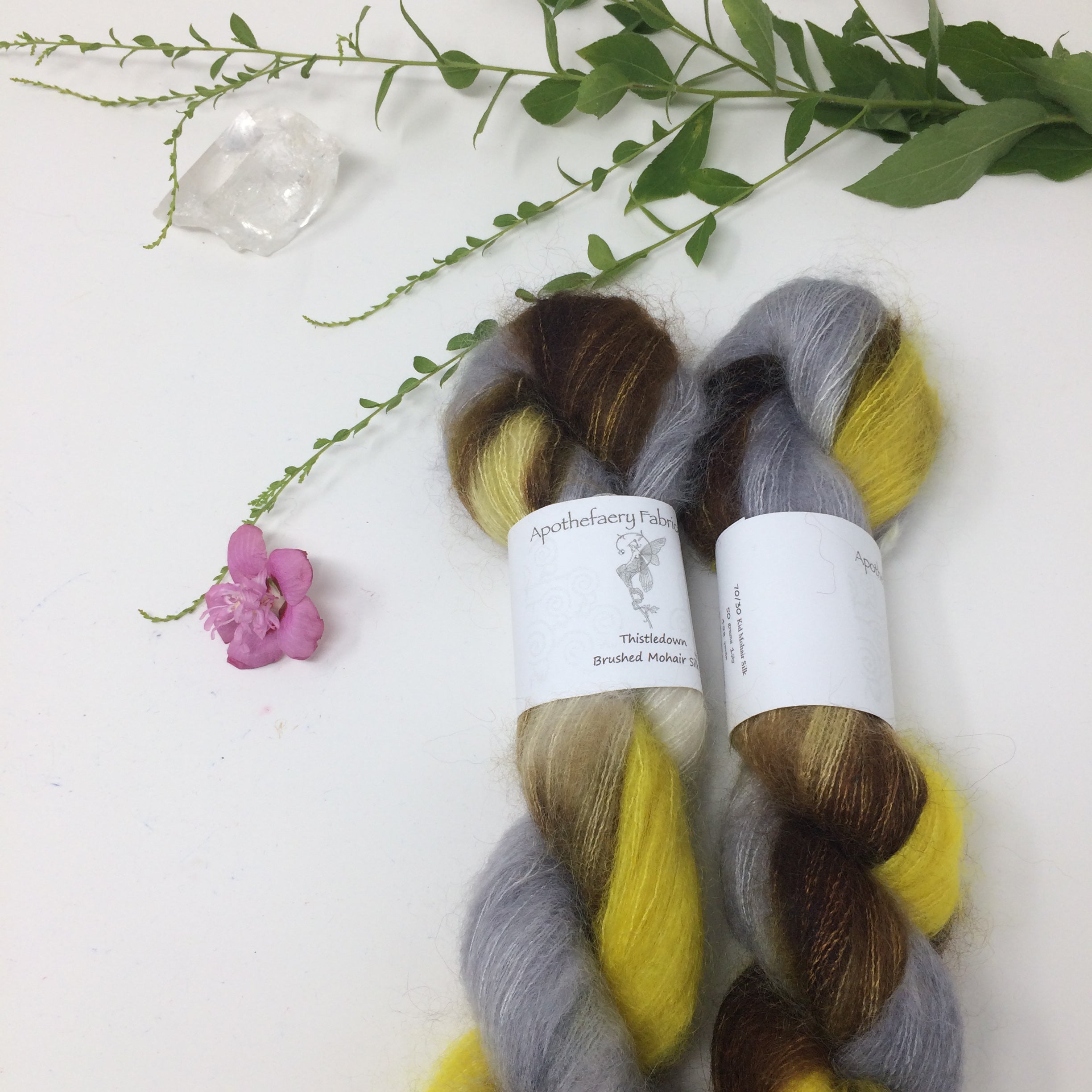 Dirty Bird - thistledown - brushed mohair and silk laceweight