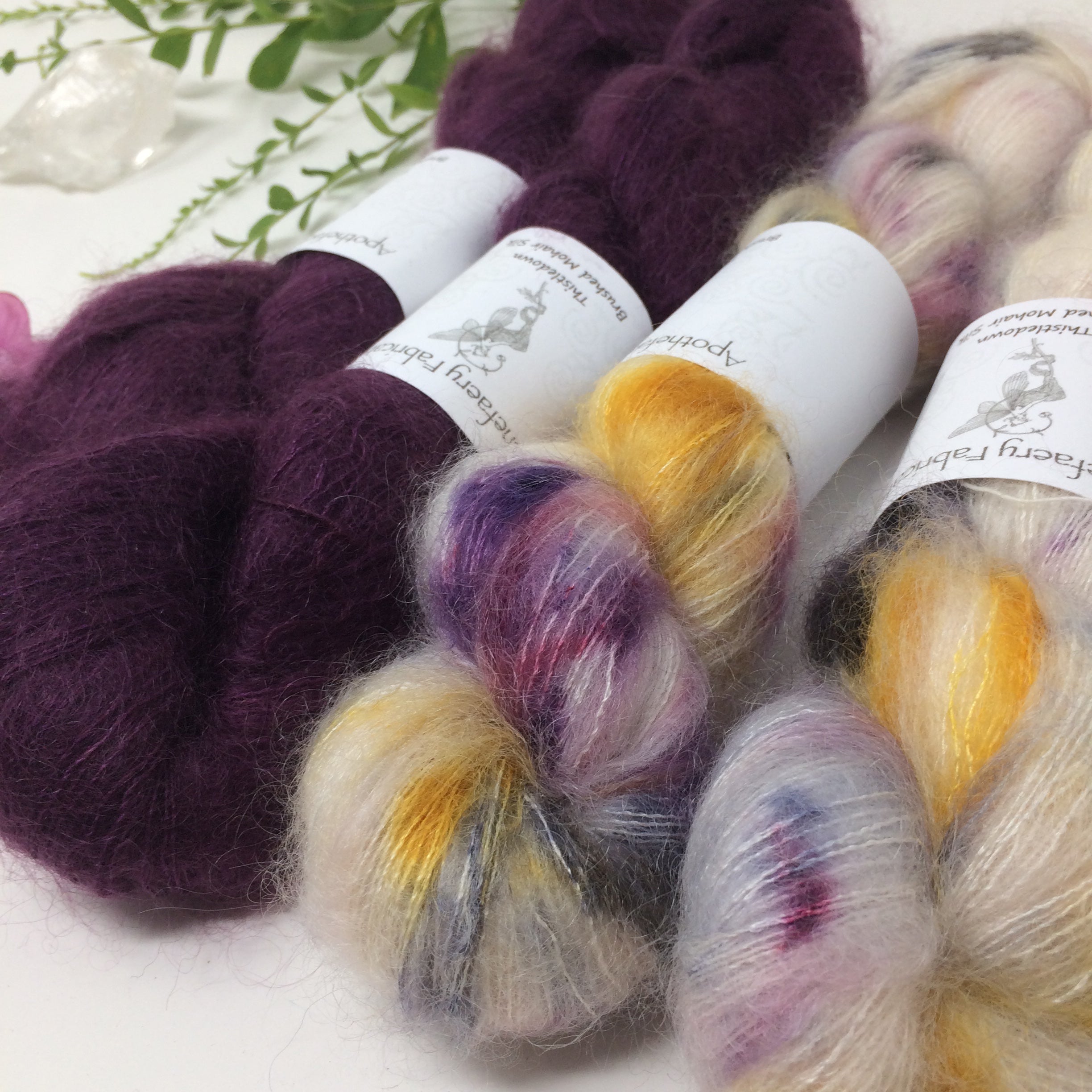 Pele - thistledown - brushed mohair and silk laceweight