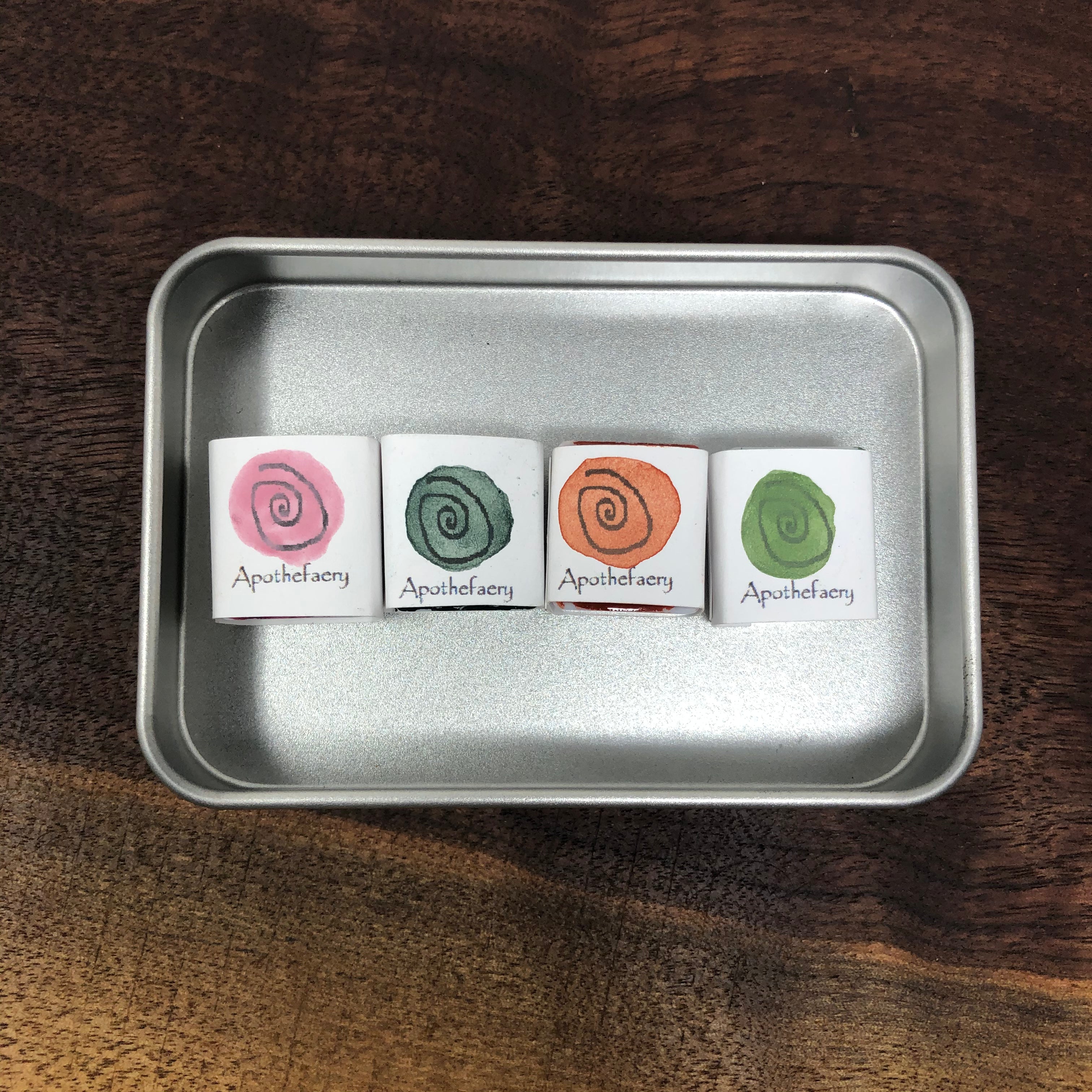 Succulents - earth pigments set, watercolors