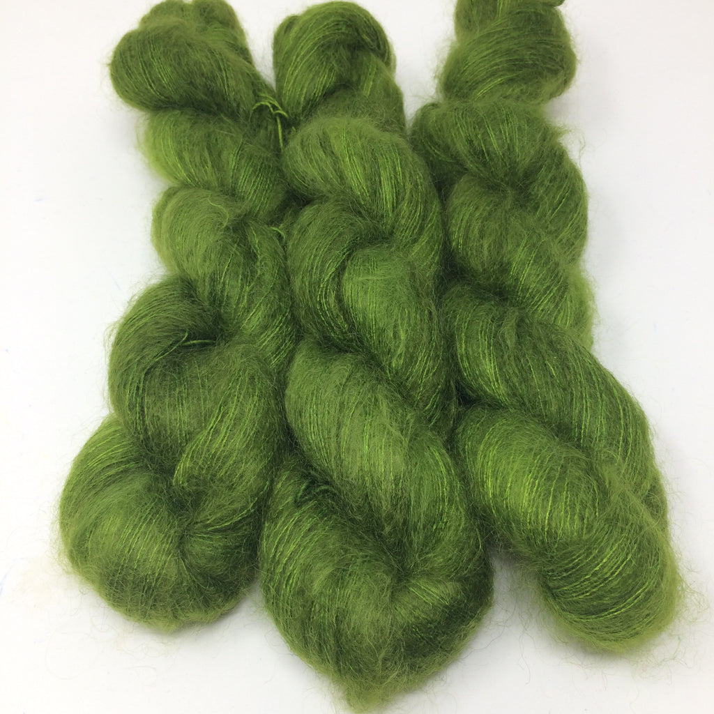 Verdant - thistledown - brushed mohair and silk laceweight
