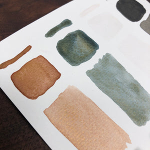 Shimmers -  earth pigments set, watercolors