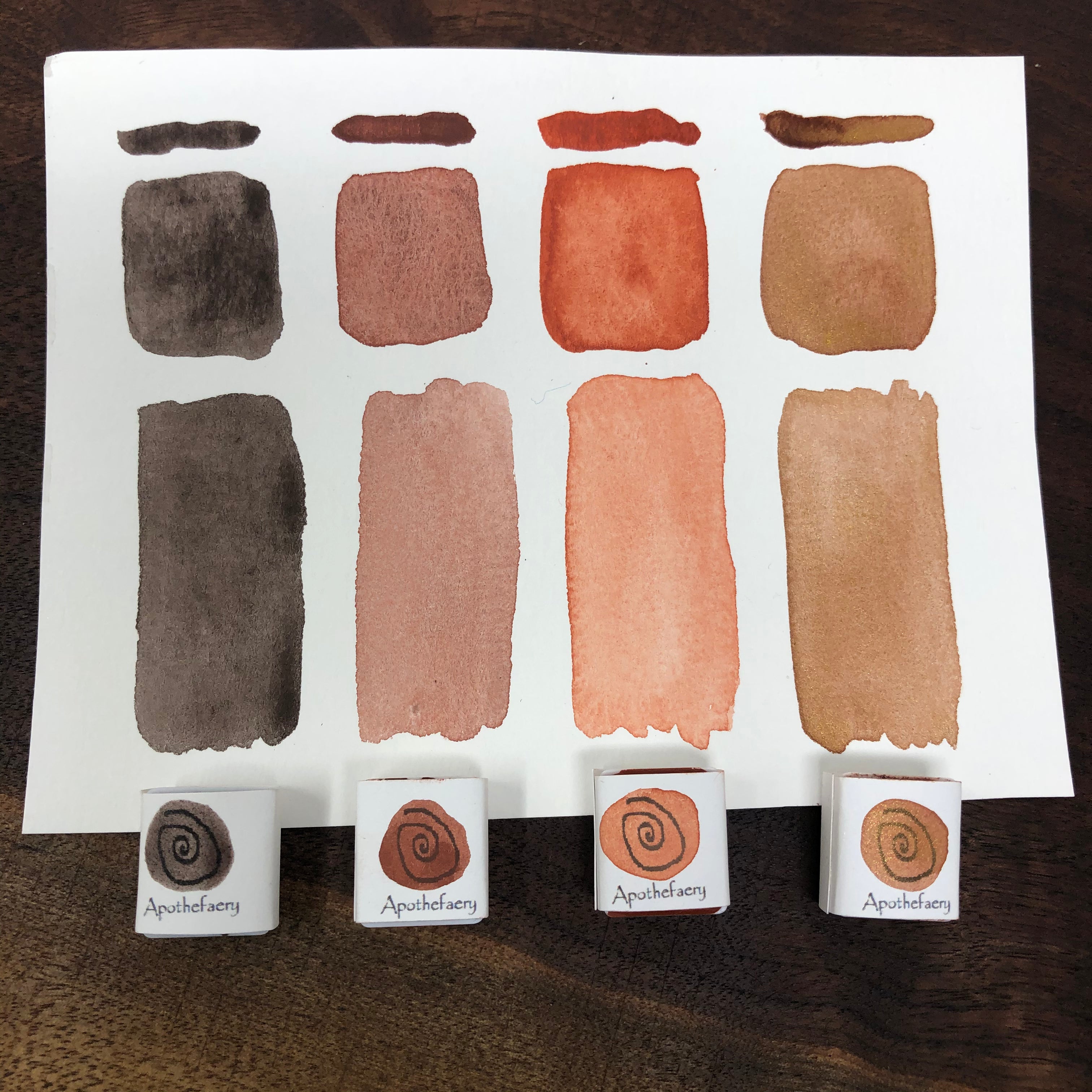Riven - earth pigments set, watercolors