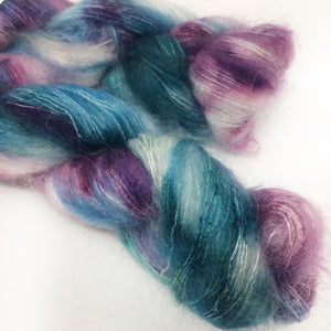 Lilac Breeze - brushed mohair and silk laceweight