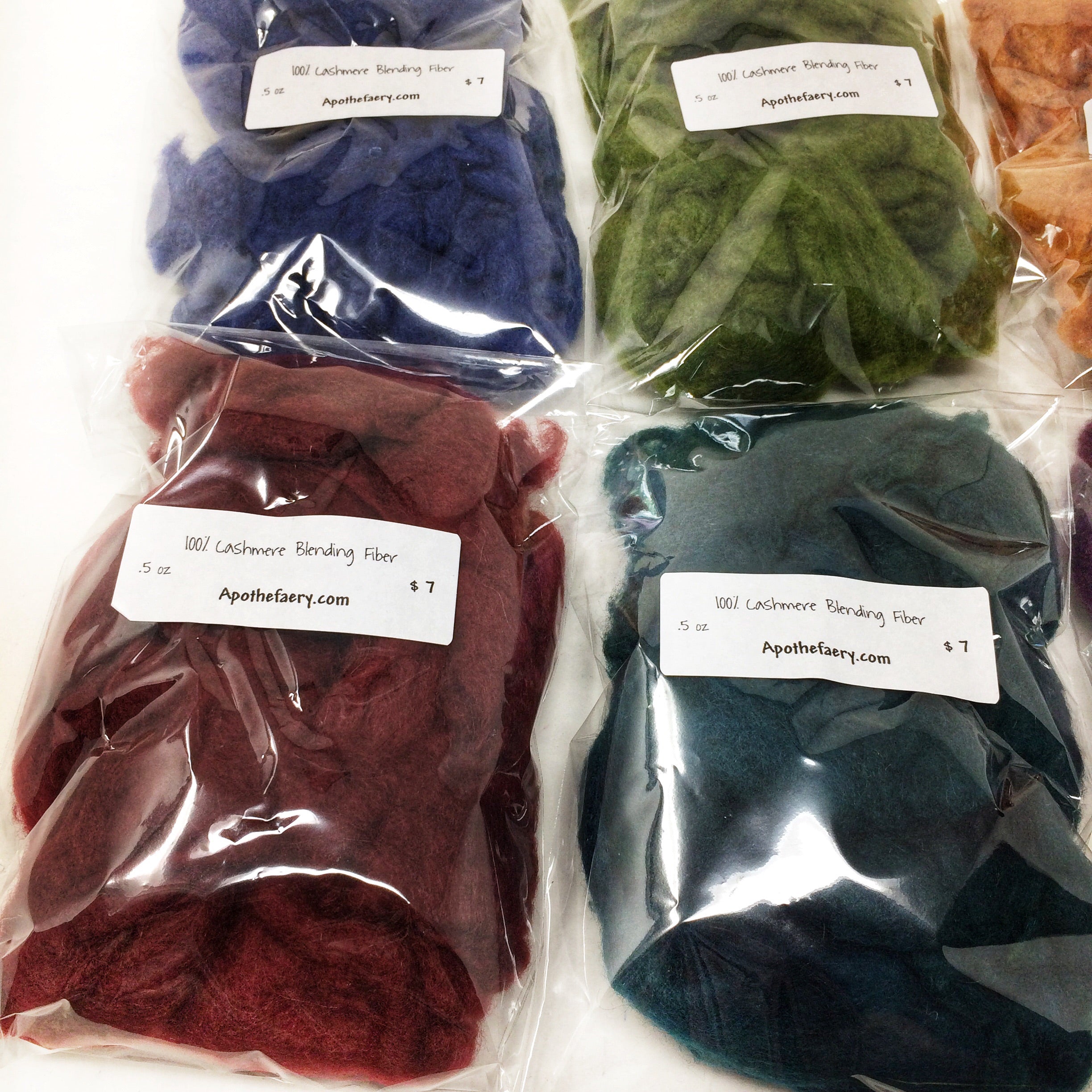 Jewel Tone Blending Cashmere - sold by the oz